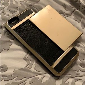 Gold iPhone 6 Case with Sliding Card Spot